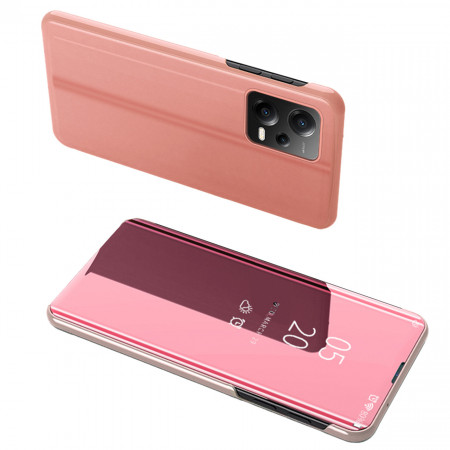 Огледален калъф тип книга Clear View - Xiaomi Poco X5 / Redmi Note 12 5G розов