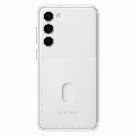 Оригинален гръб със сменяема пластина с джоб за карта SAMSUNG Frame (EF-MS916CWEGWW) - Samsung Galaxy S23+ бял