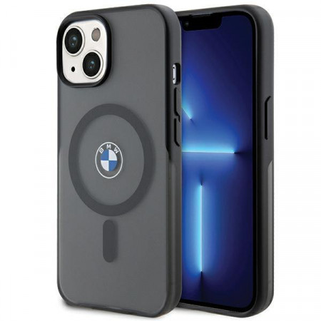 Оригинален гръб BMW IML Signature MagSafe - iPhone 15 Plus / 14 Plus черен