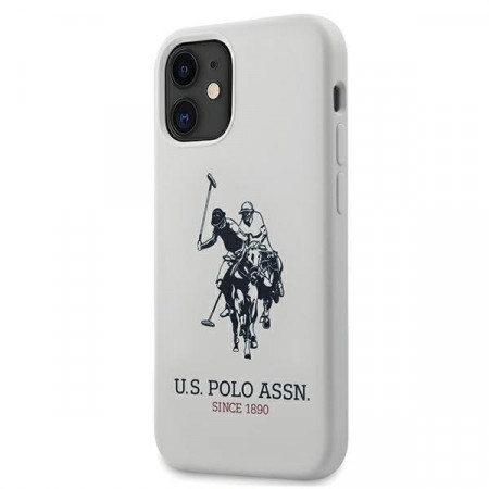 Оригинален гръб US POLO USHCP12SSLHRWH - iPhone 12 mini Silicone бял