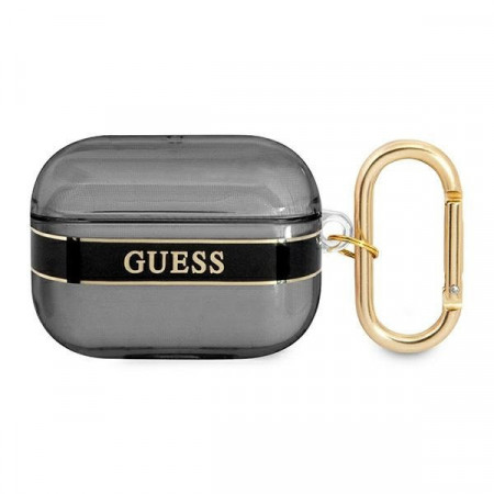 Оригинален калъф за слушалки GUESS Strap GUAPHHTSK - AirPods Pro черен