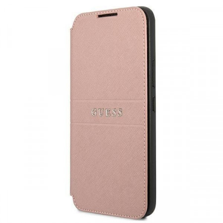 Оригинален калъф тип книга GUESS Saffiano Stripes GUBKS22 5GMPSASBPI - Samsung Galaxy S22 Plus 5G розов