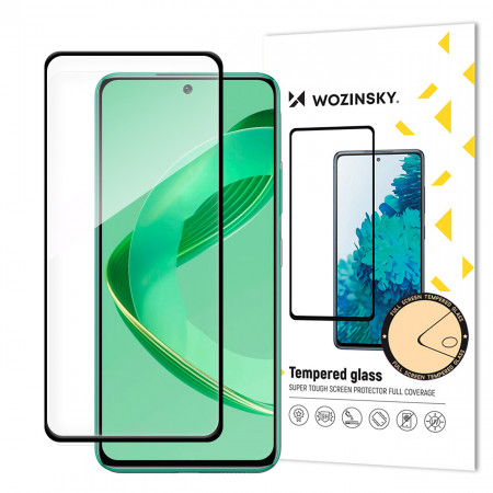 Плосък закален стъклен протектор 9H WOZINSKY - Huawei Nova 11 SE с черна рамка