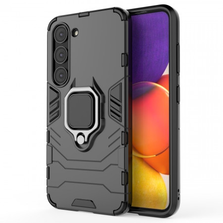 Подсилен гръб с магнитна стойка Ring Armor - Samsung Galaxy S23 черен