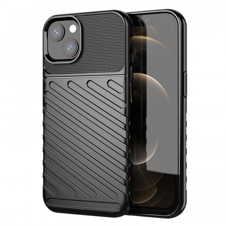 Подсилен гръб Thunder - iPhone 13 mini черен