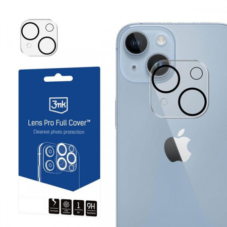 Подсилен протектор за камера с пълно покритие 3mk Lens Pro Full Cover - iPhone 13 Mini / 13