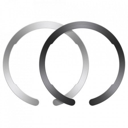 Сет от 2 бр. универсални магнитни рингове ESR HALOLOCK MagSafe черна / сребърна