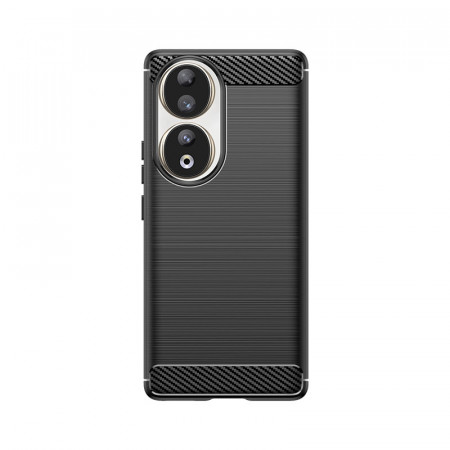 Силиконов гръб Carbon - Honor 90 черен