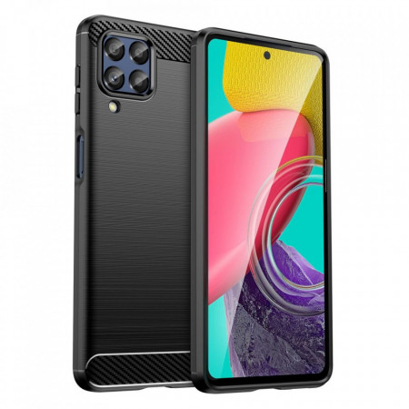 Силиконов гръб FORCELL Carbon - Samsung Galaxy M53 черен