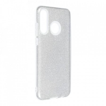 Силиконов гръб FORCELL Shining - Huawei P30 Lite сребрист