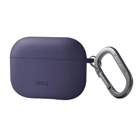 Силиконов калъф за слушалки UNIQ Nexo - AirPods Pro 2 + куки лилав