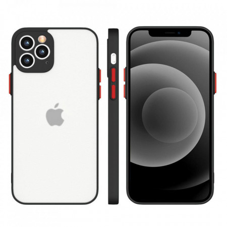 Силиконов полупрозрачен гръб Milky - iPhone 12 Pro черен
