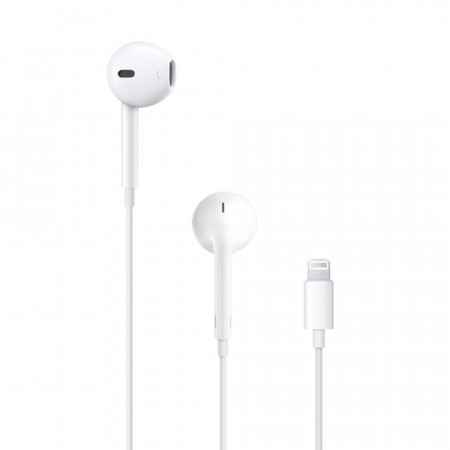 Слушалки с кабел APPLE EarPods с Lightning MMTN2ZM/A бели