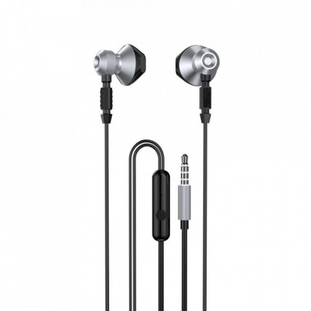 Слушалки с кабел DUDAO X2C Metal сиви