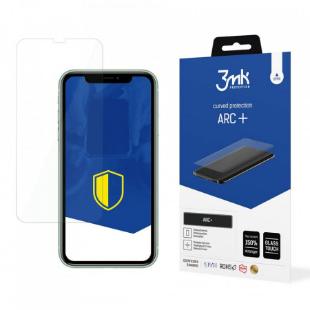 Ултратънък гъвкав протектор с пълно покритие 3mk ARC+ - iPhone 11 / XR