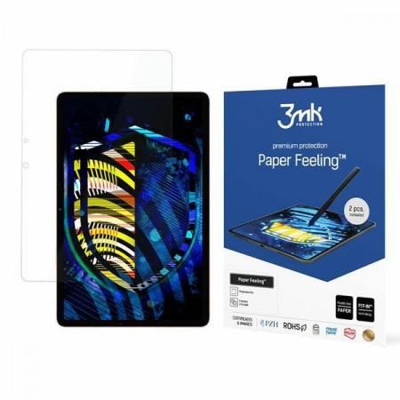 2 бр. гъвкав протектор подходящ и за стилус 3mk Paper Feeling - Samsung Galaxy Tab S7 11" / S8 11" прозрачен
