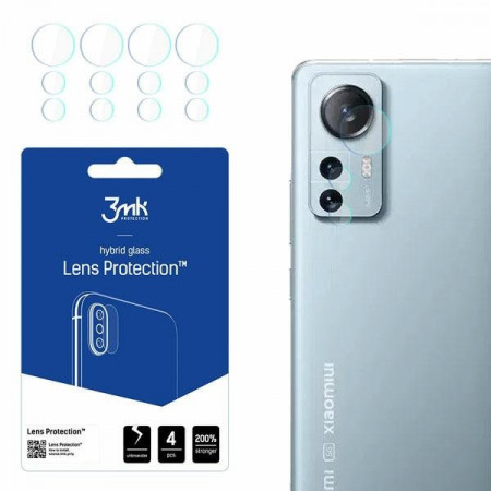 4 бр. гъвкав протектор за камера 3mk Lens Protection - Xiaomi 12 Lite
