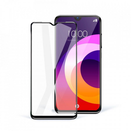 5D Full Glue керамичен протектор - Xiaomi Redmi Note 9 5G с черна рамка