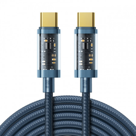 JOYROOM кабел USB Type-C - USB Type-C 100W 2m син (S-CC100A20)