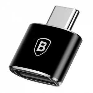 Адаптер On-the-Go BASEUS USB Type C към USB Type A 2.0 2.4A (CAT On-the-Go-01) черен - Img 3