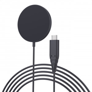 Безжично MagSafe зарядно CHOETECH 15W за iPhone 12 / 13 / 14 (T518-F-BK) черно - Img 2