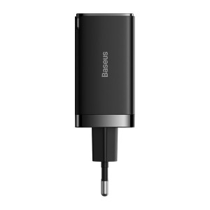 Зарядно за стена BASEUS GaN5 Pro 65W USB Type A / 2x USB Type C + кабел USB Type C към USB Type C 100W черно - Img 6