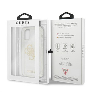 Оригинален гръб GUESS Glitter 4G Big Logo GUHCP12LPCUGL4GTR - iPhone 12 Pro Max прозрачен - Img 8