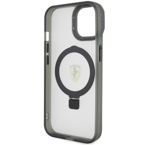 Оригинален твърд гръб FERRARI Ring Stand 2023 FEHMP15SUSCAH - iPhone 15 прозрачен - Img 7