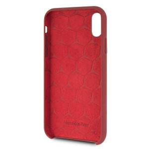 Оригинален твърд гръб MERCEDES Silicone MEHCI61SILRE - iPhone XR червен - Img 4