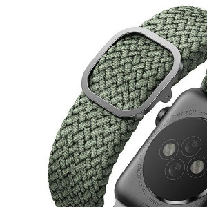 Плетена каишка UNIQ Aspen - Apple Watch 40mm SE / 40mm Series 6 / 40mm Series 5 / 40mm Series 4 / 38mm Series 3 / 38mm Series 2 / 38mm (1st gen) зелен - Img 5