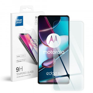 Плосък закален стъклен протектор BLUE STAR - Motorola edge 30 pro - Img 1