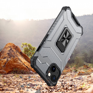 Подсилен гръб със стойка Crystal Ring - iPhone 13 mini черен - Img 4