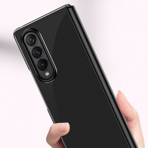 Прозрачен калъф с цветна рамка Plating - Samsung Galaxy Z Fold4 черен - Img 4