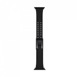 Силиконова каишка Baseus Slip-Thru - Apple Watch 40mm SE / 40mm Series 6 / 40mm Series 5 / 40mm Series 4 / 38mm Series 3 (LBWSE-01) черен - Img 2