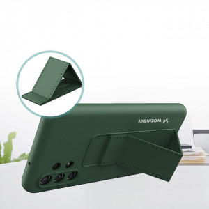 Силиконов гръб със стойка WOZINSKY Kickstand - Samsung Galaxy A04s / A13 5G син - Img 5
