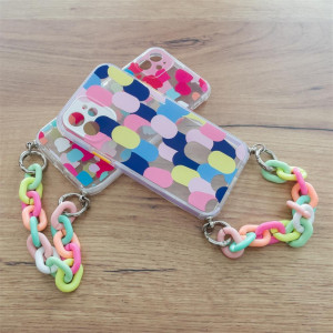 Силиконов гръб с верига Color Chain - Samsung Galaxy S21+ 5G дизайн 2 - Img 8