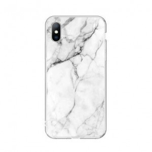 Силиконов гръб WOZINSKY Marble - Xiaomi Redmi 10X 4G / Redmi Note 9 бял - Img 2