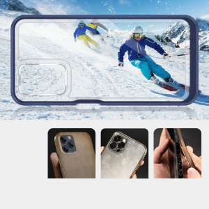 Гръб Clear 3в1 с гел рамка - Xiaomi Redmi 10 / 10 2022 / Note 11 4G син - Img 3