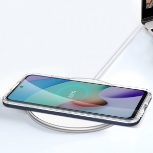 Гръб Clear 3в1 с гел рамка - Xiaomi Redmi 10 / 10 2022 / Note 11 4G син - Img 7
