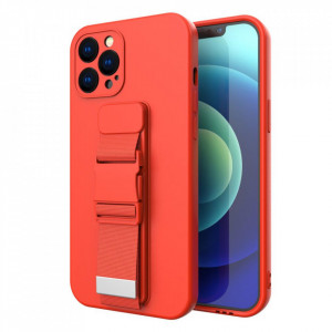 Гръб Rope с каишка - Xiaomi Redmi 10X 4G / Redmi Note 9 червен - Img 2