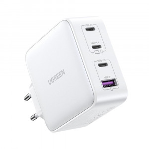 Зарядно за стена UGREEN GaN 100W USB Type A / 3x USB Type C PPS (CD226) бяло - Img 2