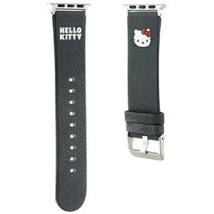 Каишка HELLO KITTY Kitty Head strap - Apple Watch 41mm Series 9 / 41mm Series 8 / 41mm Series 7 / 40mm Series 6 / 40mm SE / 40mm Series 5 / 40mm Series 4 / 38mm Series 3 / 38mm Series 2 / 38mm (1st gen) черен - Img 3