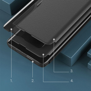 Калъф тип книга от еко кожа Eco - Xiaomi Poco M4 Pro 5G син - Img 15