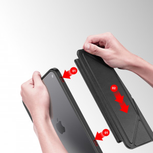 Калъф тип книга с функция стойка и Smart Sleep функция DUX DUCIS Magi с място за писалка - iPad mini 8.3" (6th gen 2021) черен - Img 15