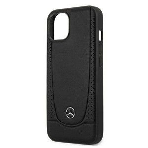 Оригинален твърд гръб от естествена кожа MERCEDES Urban MEHCP13SARMBK - iPhone 13 mini черен - Img 6