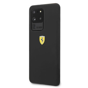 Оригинален твърд гръб FERRARI Silicone FESSIHCS69BK - Samsung Galaxy S20 Ultra / S20 Ultra 5G черен - Img 2