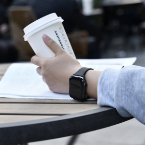 Силиконова каишка Baseus Slip-Thru - Apple Watch 40mm SE / 40mm Series 6 / 40mm Series 5 / 40mm Series 4 / 38mm Series 3 (LBWSE-01) черен - Img 10
