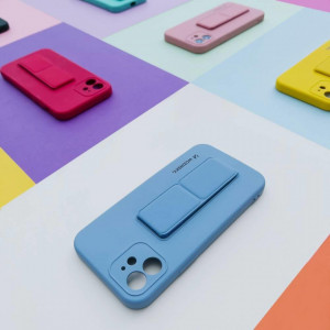 Силиконов гръб със стойка WOZINSKY Kickstand - Xiaomi Redmi 10X 4G / Redmi Note 9 светлосин - Img 10