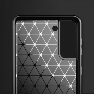 Силиконов гръб Carbon - Samsung Galaxy S21+ 5G черен - Img 2