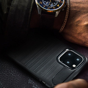 Силиконов гръб FORCELL Carbon - Samsung Galaxy A31 черен - Img 9